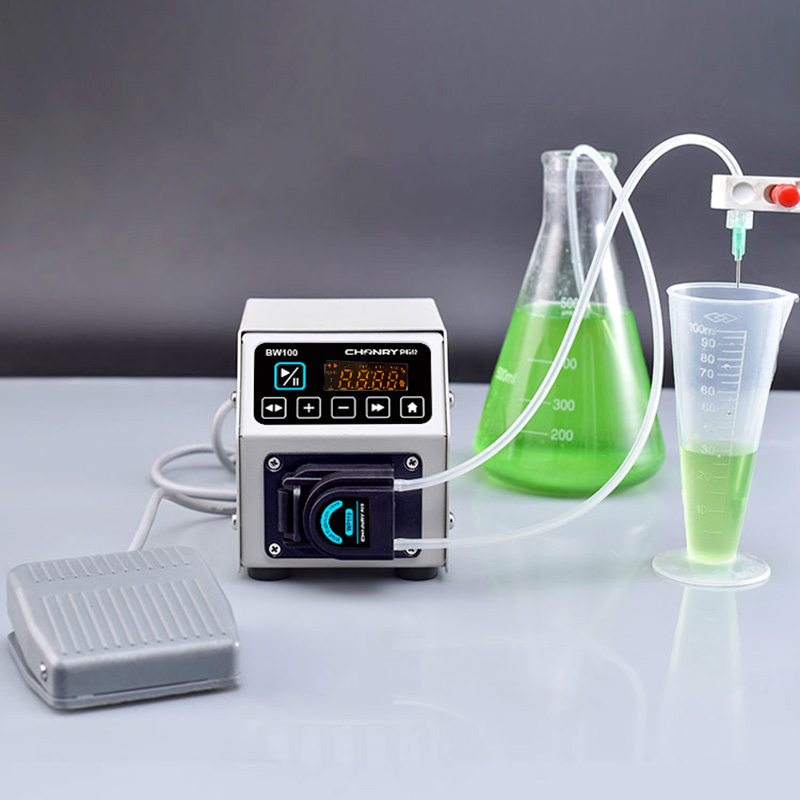 Lab Scale Peristaltic Feeding Pump Micro Liquid Reducer Additive Dosing